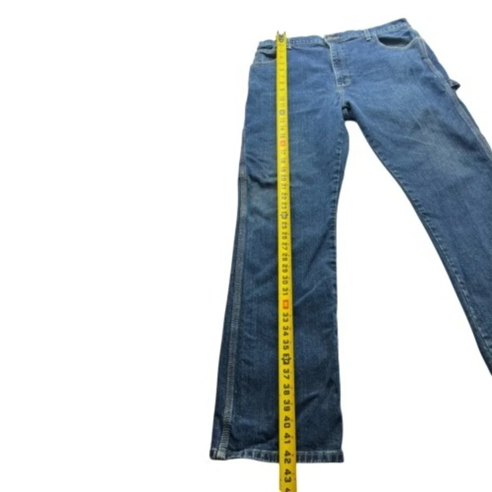 Mens Genuine DICKIES Carpenter Denim Blue Jeans Medium Wash‎ Size 36x32 Workwear